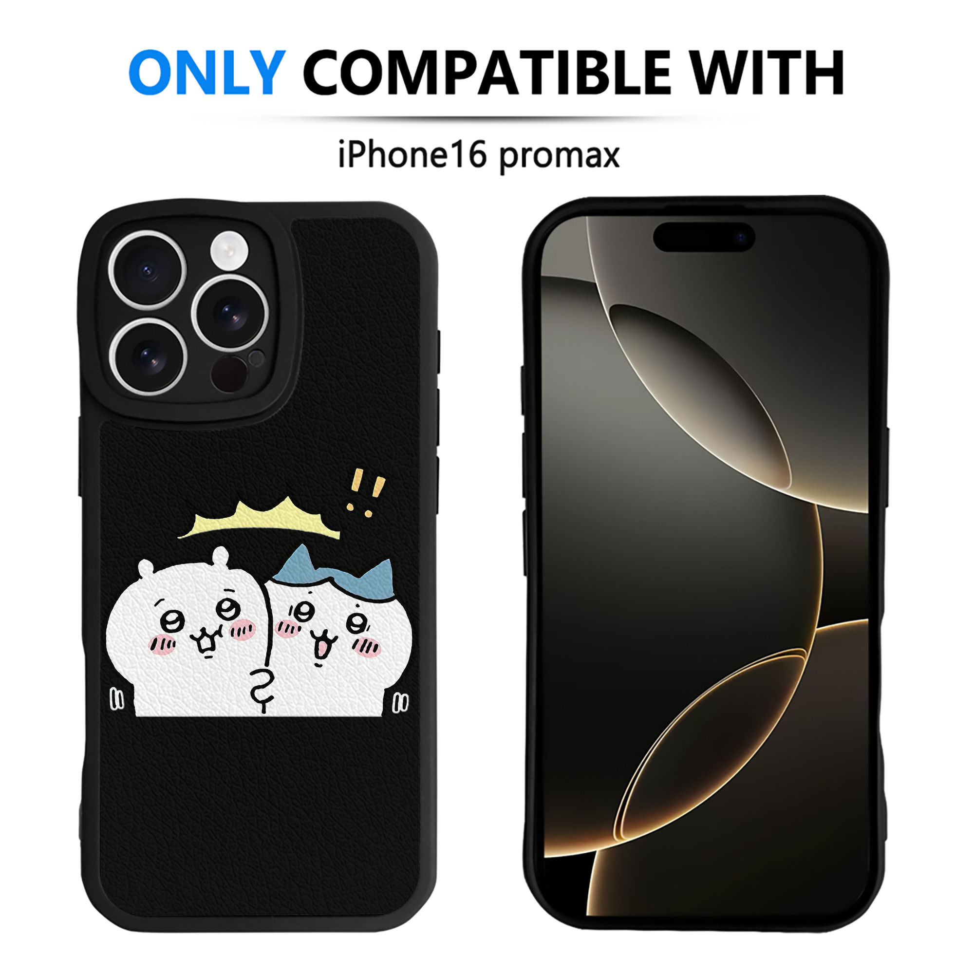 （画像用） ちいかわ ハチワレ Chii-kawa hachiware 【iPhone 16シリーズ対応】シリコンスマホケース（レザー調） 材質：シリコン